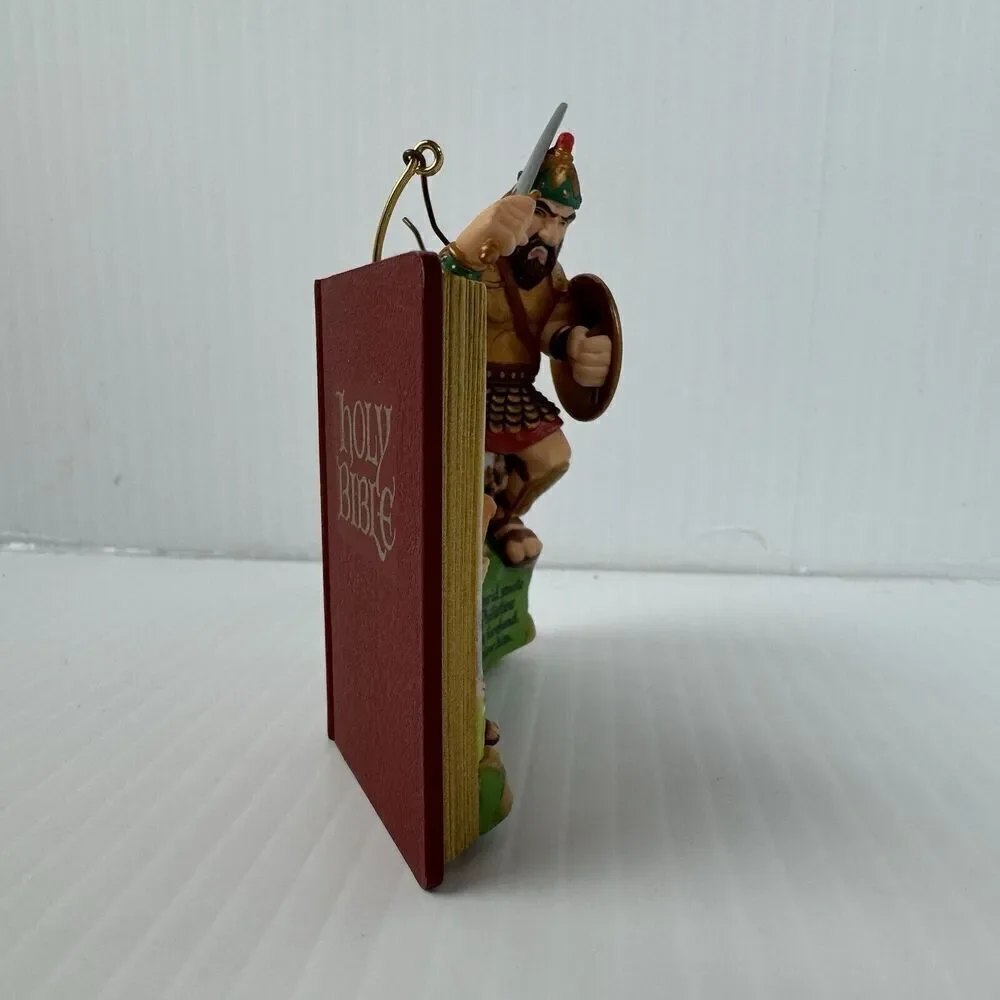 Hallmark David Goliath Bible Stories Ornament Christmas Holy Bible